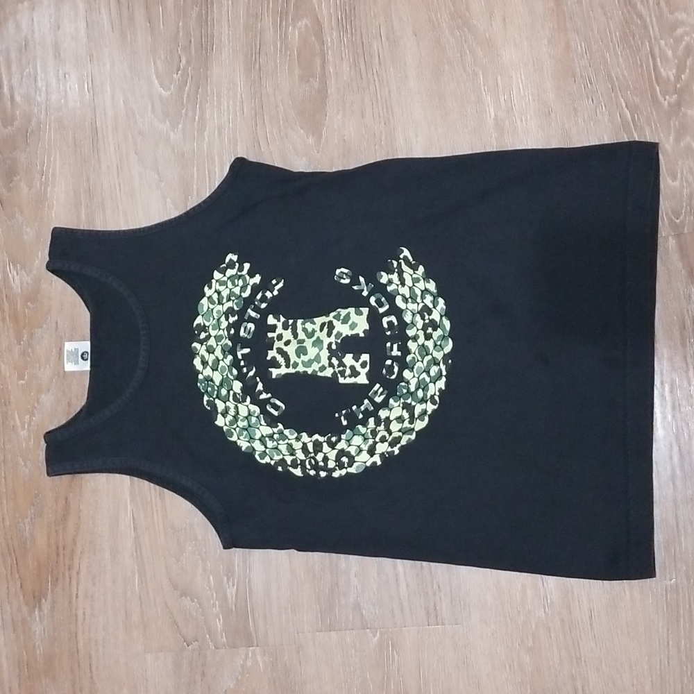 (S) Crooks & Castles 100% Cotton Logo Tank Top Shabby Chic Grunge Retro Gangsta